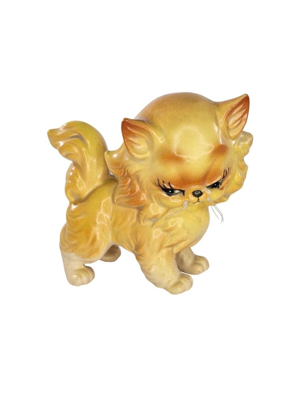 Josef Originals Poppy Kitty Cat Figurine Orange Tabby Vintage Ceramic Japan